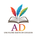 Retour à l'accueil - Logo officiel de l'auteure Aurélie Dugast - Un livre ouvert avec des plumes.